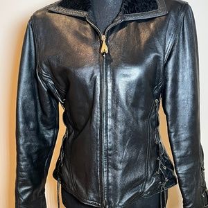 Vintage Versace Leather Jacket 1990’s